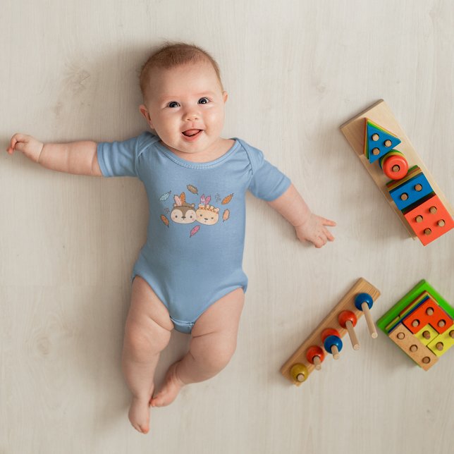 Body Para Bebé Patrón de nativos indígenas de la tribu Woodland S (Subido por el creador)