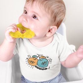 Body Para Bebé Patrón de Personalizado de frutos de cerezo