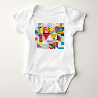 Body Para Bebé Patrón geométrico decorativo, abstracto y sin fisu