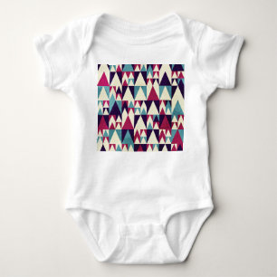 Body Para Bebé Patrón geométrico sin soldadura del triángulo retr