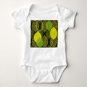 Body Para Bebé Patrón limón y lima sin fisuras.