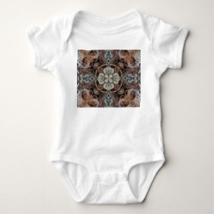 Body Para Bebé Patrón vintage geométrico de Art Nouveau