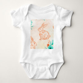 Body Para Bebé Pattern of rabbits