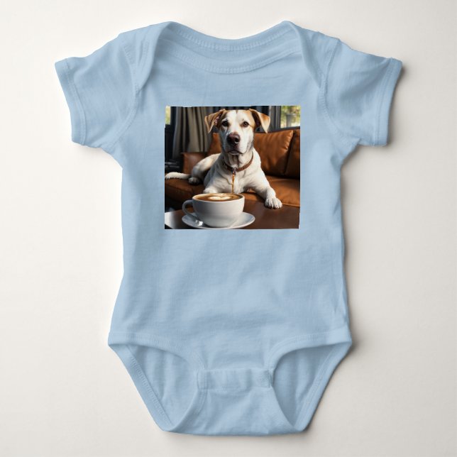 Body Para Bebé Paws, Sip, Relájate - El Café Se Acaba De Cubrir! (Anverso)