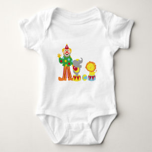 Body Para Bebé Payaso de circo personalizado y camiseta animal