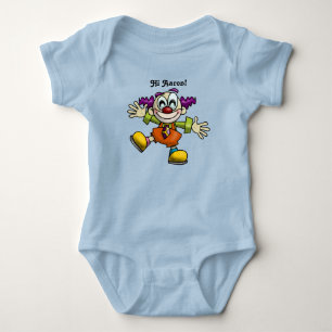 Body Para Bebé Payaso Personalizado cutáneo busca abrazos para be