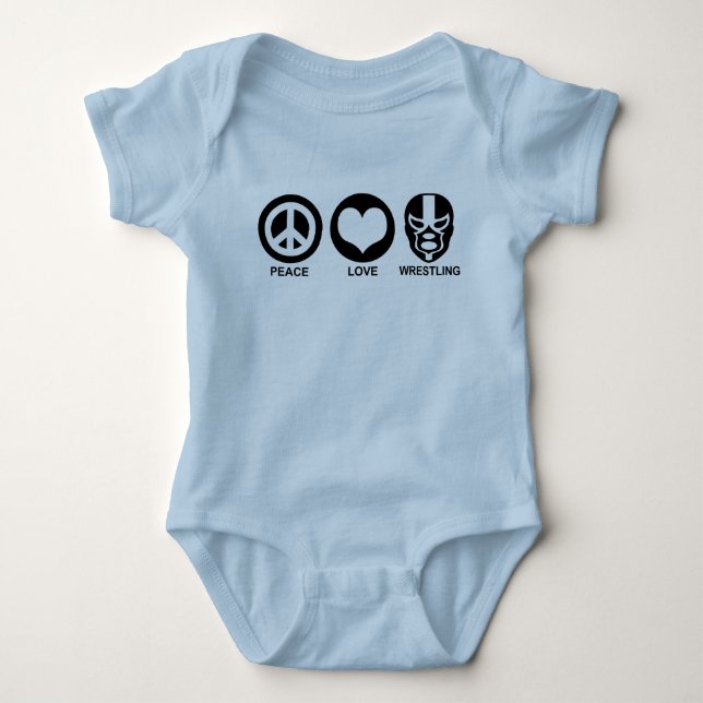 Body Para Bebé Paz amor Lucha contra la camiseta de bebé (Anverso)