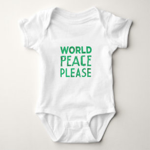 Body Para Bebé Paz de mundo por favor