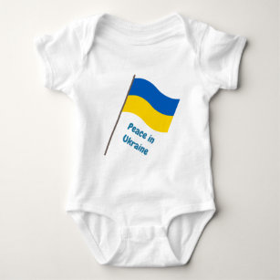 Body Para Bebé Paz en Ucrania Bandera Azul traje de bebé con traj