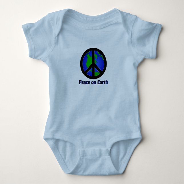 Body Para Bebé Paz Mundial (Anverso)