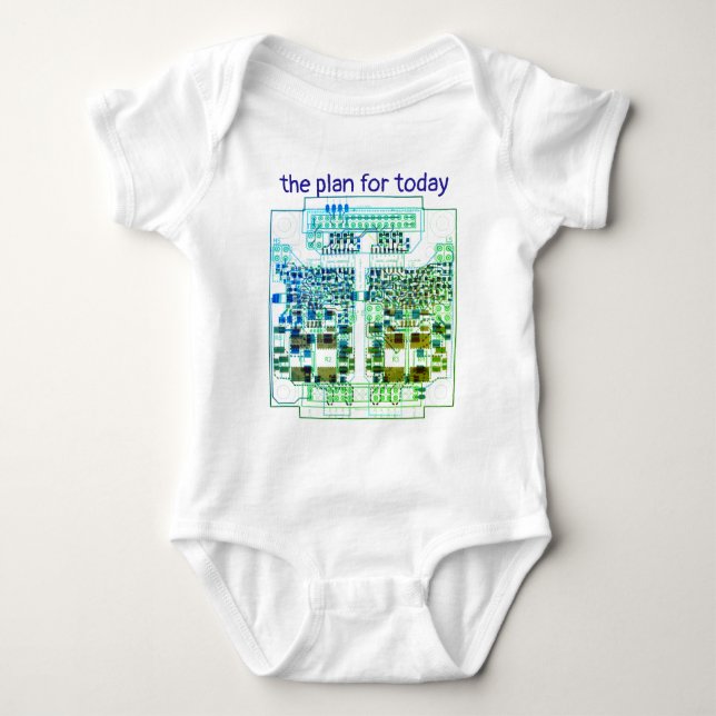 Body Para Bebé PCB Printed Circuit Board Platinen-Shirt mit Plan  (Anverso)