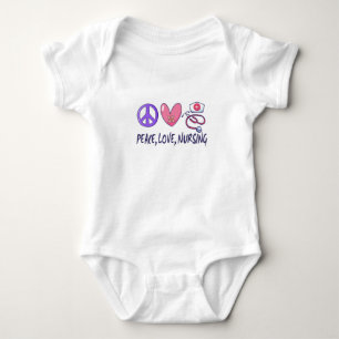 Body Para Bebé Peace Love Nursing