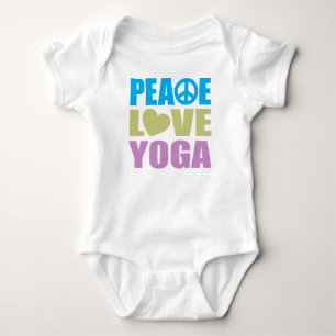 Body Para Bebé Peace Love Yoga