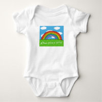 Peace Shalom Salaam Baby Bodysuit