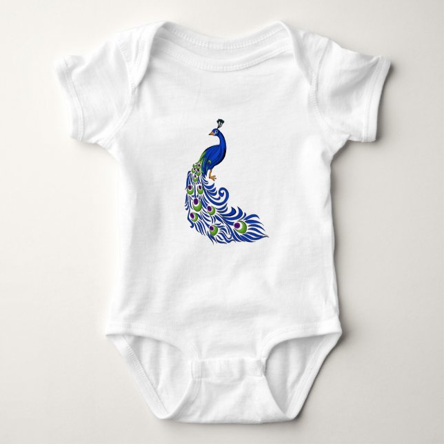 Body Para Bebé Peacock (Anverso)