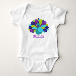 Body Para Bebé Peacock Bonito