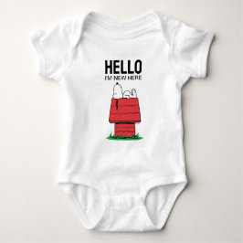 Body Para Bebé Peanus Snoopy Dog House | Hola | Soy nuevo aquí
