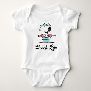Body Para Bebé PEANUTS   Beach Bum Snoopy