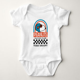 Body Para Bebé Peanuts Club de Carreras de Snoopy