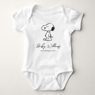 Body Para Bebé Peanuts Snoopy   El bebé vendrá pronto