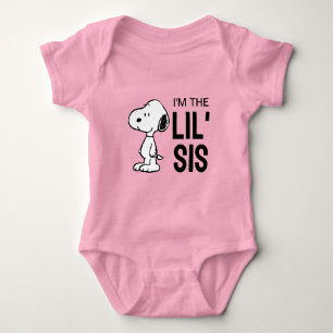 Body Para Bebé Peanuts Snoopy   Soy la Hermana Menor