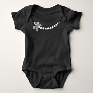 Body Para Bebé Pearl and Bow Baby Bodysuit