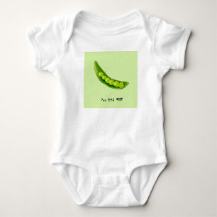 Body Para Bebé Peas en inglés, coreano, hindi