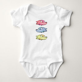 Body Para Bebé Peces felices nadando coloridos