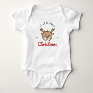 Body Para Bebé Pechera de Navidad para bebé Reno pequeño