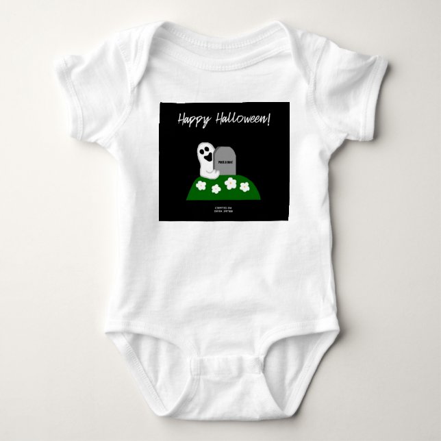 Body Para Bebé Peek A Boo Ghost Baby Bodysuit (Anverso)