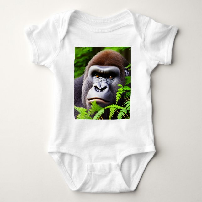 Body Para Bebé Peekaboo Gorilla, Baby Bosysuit (Anverso)
