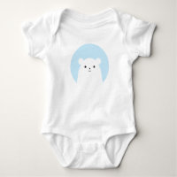 Peekaboo Polar Bear Baby Bodysuit