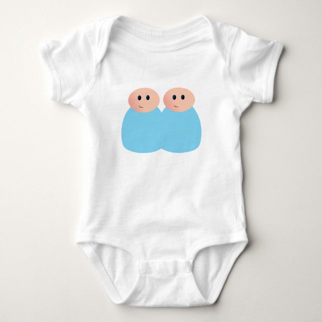 Body Para Bebé Peg Doll Blue Twin Vest (Anverso)