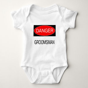 Body Para Bebé Peligro - Padrino de Boda Camiseta Divertida Taza 