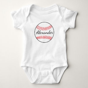 Body Para Bebé Pelota de béisbol personalizada
