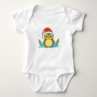 Body Para Bebé Penguin Cheer Holiday