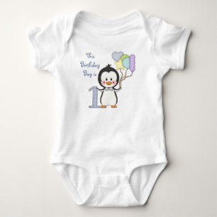 Body Para Bebé Penguin Cutie - Niño Primer cumpleaños