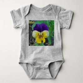 Body Para Bebé Pensamiento Amarillo y Púrpura