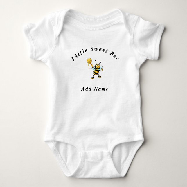 Body Para Bebé Pequeña Abeja Dulce (Anverso)