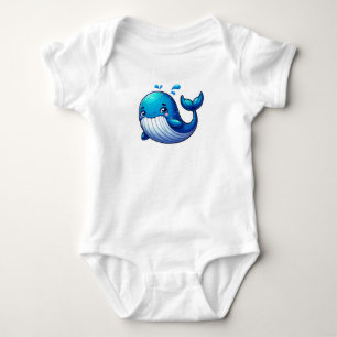 Body Para Bebé Pequeña ballena adorable