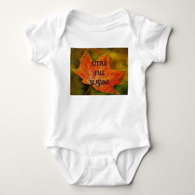 Body Para Bebé Pequeña Caída Bendiciendo Traje de Bebé Personaliz (Anverso)