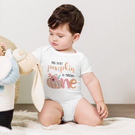 Body Para Bebé Pequeña Calabaza Boho Floral Primera camiseta de c
