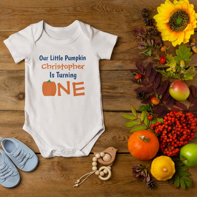 Body Para Bebé Pequeña Calabaza Primer Cumpleaños (Subido por el creador)