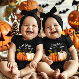 Body Para Bebé Pequeña calabaza primera Halloween personalizada