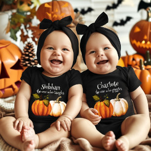 Body Para Bebé Pequeña calabaza primera Halloween personalizada