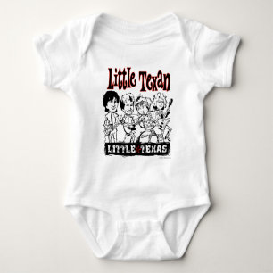 Body Para Bebé Pequeña camiseta del niño del Texan