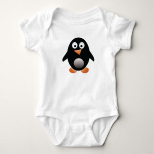 Body Para Bebé Pequeña camiseta rechoncha del bebé del pingüin
