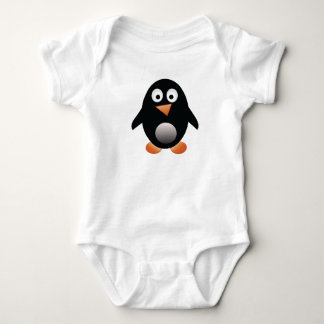 Body Para Bebé Pequeña camiseta rechoncha del bebé del pingüino