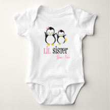 Pequeña camiseta rosa personalizada de Pingüino