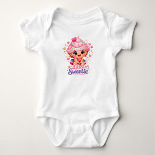 Body Para Bebé Pequeña Cariñosa Bebé Niña Cupcake Linda